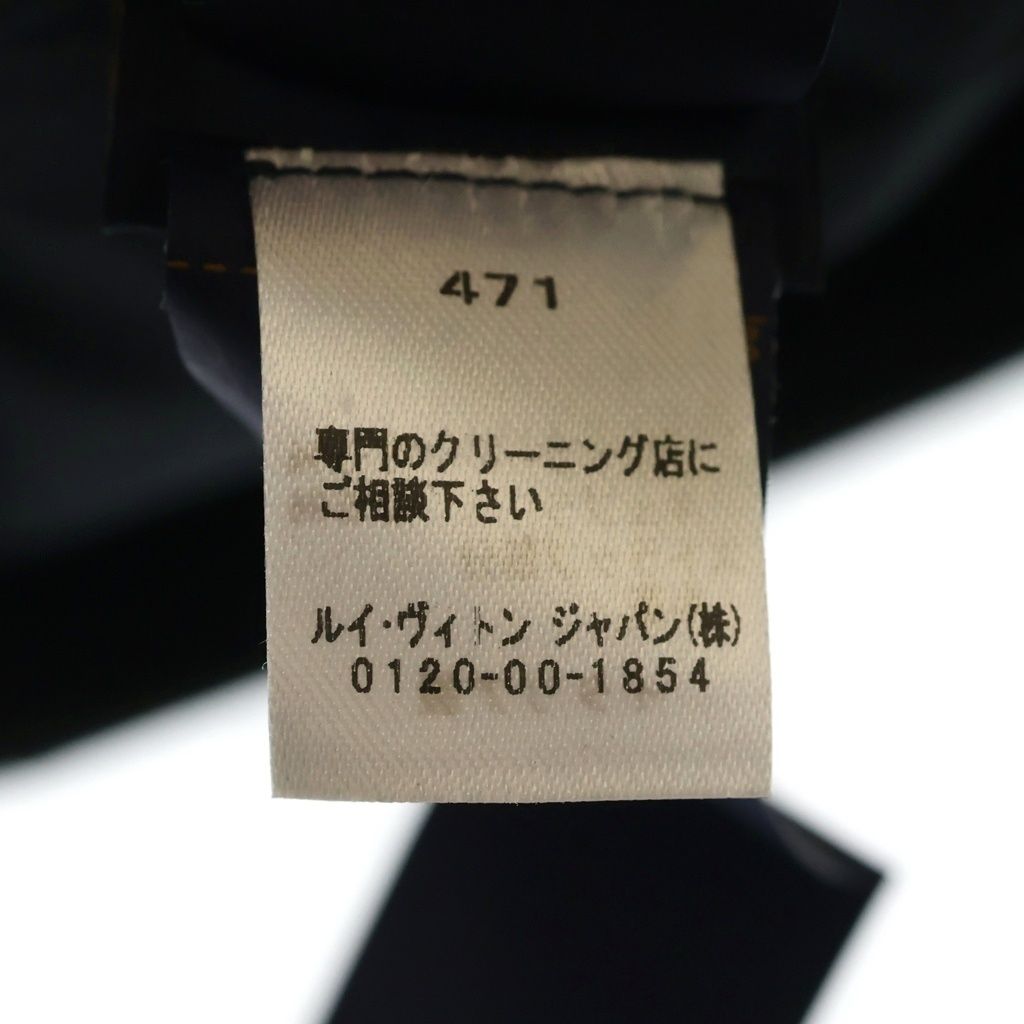 Louis Vuitton Monogram Shadow Subo Cap Hat Logo Leather Black — view 7
