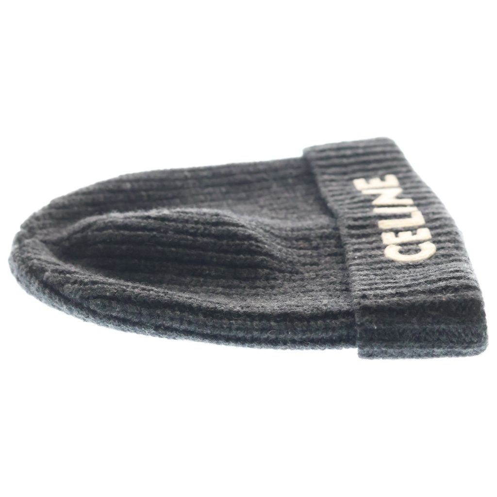 Celine Rib Knit Logo Gray Sweater — view 4