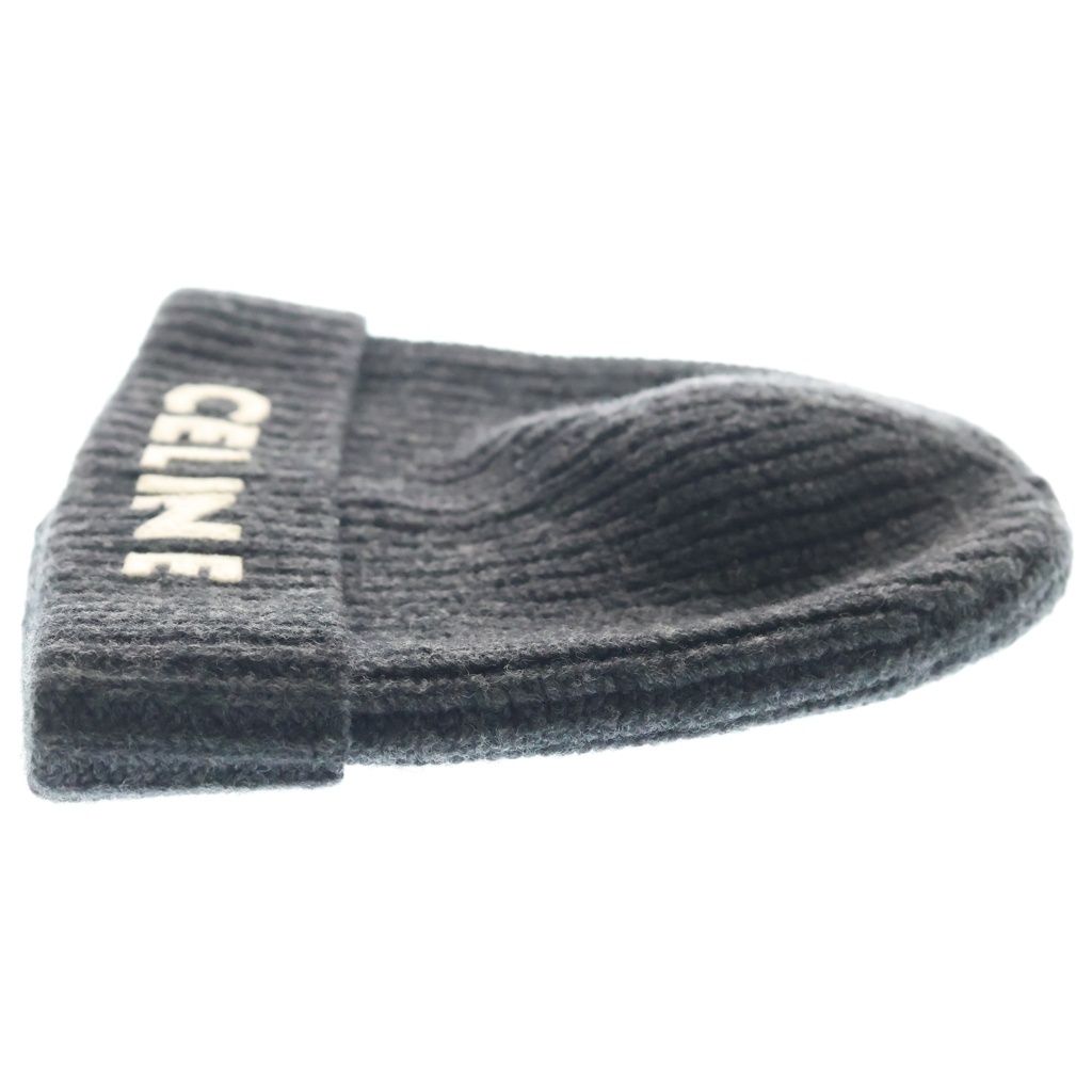 Celine Rib Knit Logo Gray Sweater — view 3