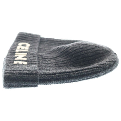 Celine Rib Knit Logo Gray Sweater — view 3