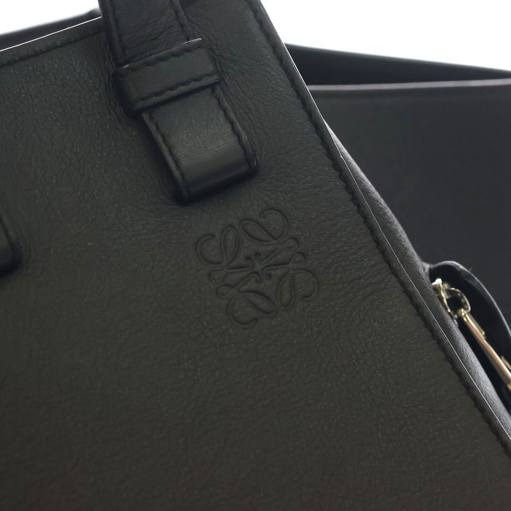 Loewe Hammock Handback 2-Way Back Leather Black Shoulder Bag — view 6
