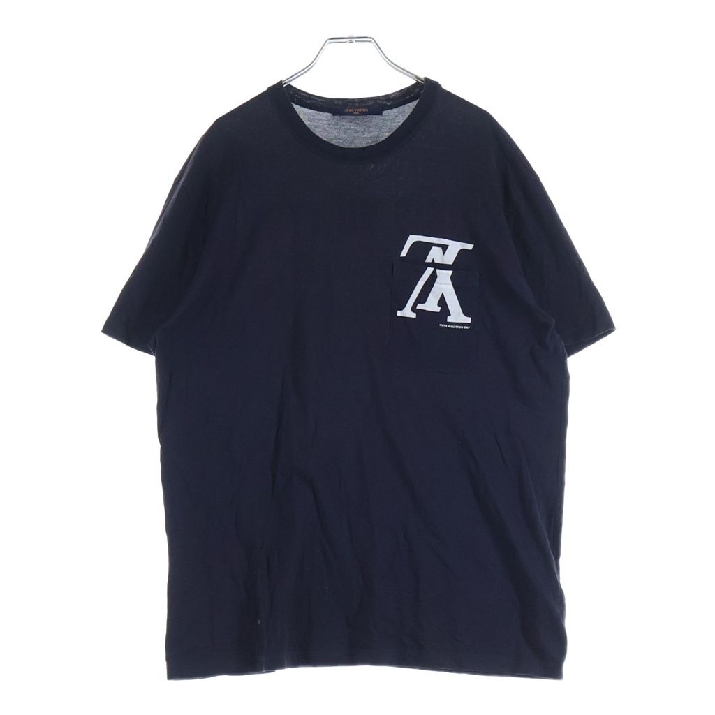 Louis Vuitton Forever Short Sleeve Logo T-Shirt Print Navy