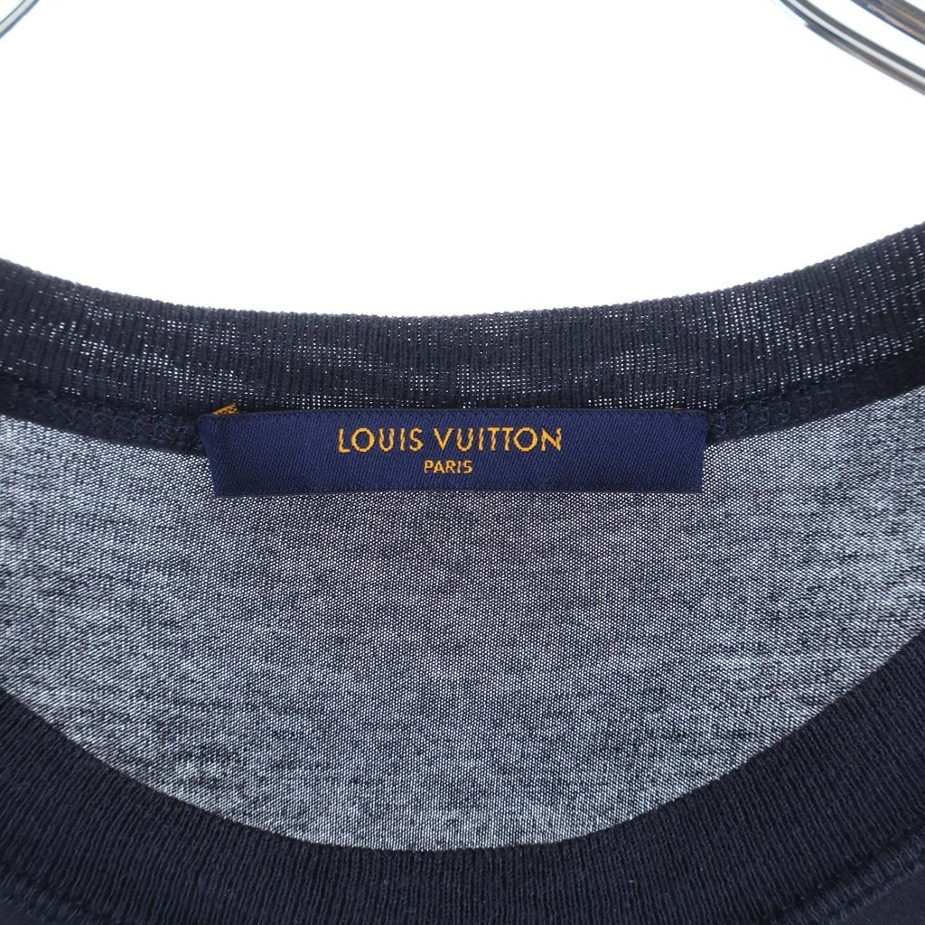 Louis Vuitton Forever Short Sleeve Logo T-Shirt Print Navy — view 6