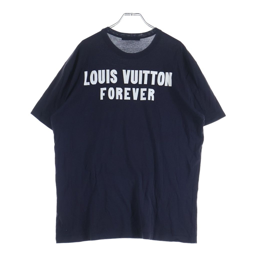 Louis Vuitton Forever Short Sleeve Logo T-Shirt Print Navy — view 2