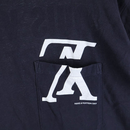 Louis Vuitton Forever Short Sleeve Logo T-Shirt Print Navy — view 5