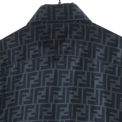 Fendi Zuccaall Over Pattern Long Sleeve Shirt Black 39 — view 4