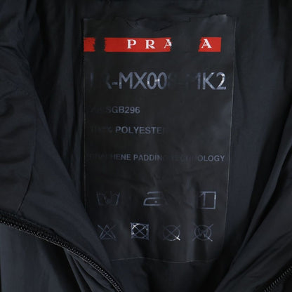 Prada Sport Beyond the Line Mule Logo Padded Double Zip Jacket Black — view 6