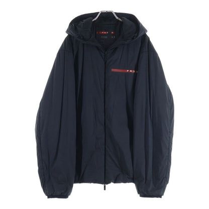 Prada Sport Beyond the Line Mule Logo Padded Double Zip Jacket Black