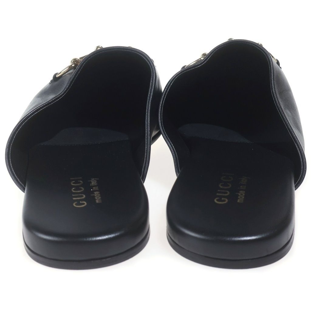 Gucci Horsebit Leather Mules Black 9 — view 3