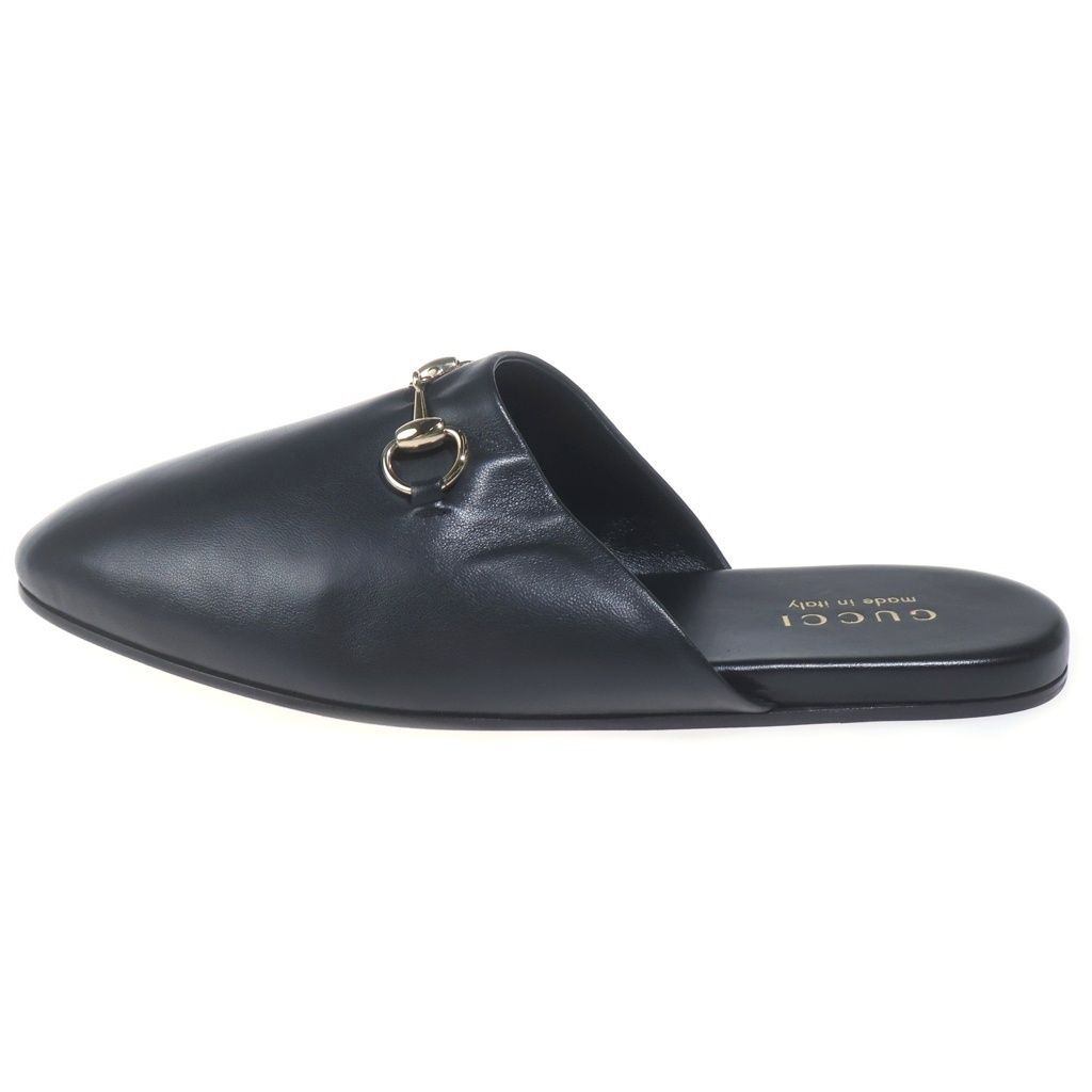 Gucci Horsebit Leather Mules Black 9