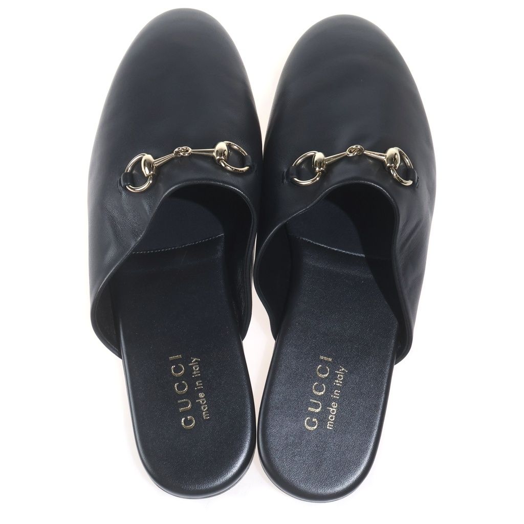 Gucci Horsebit Leather Mules Black 9 — view 4