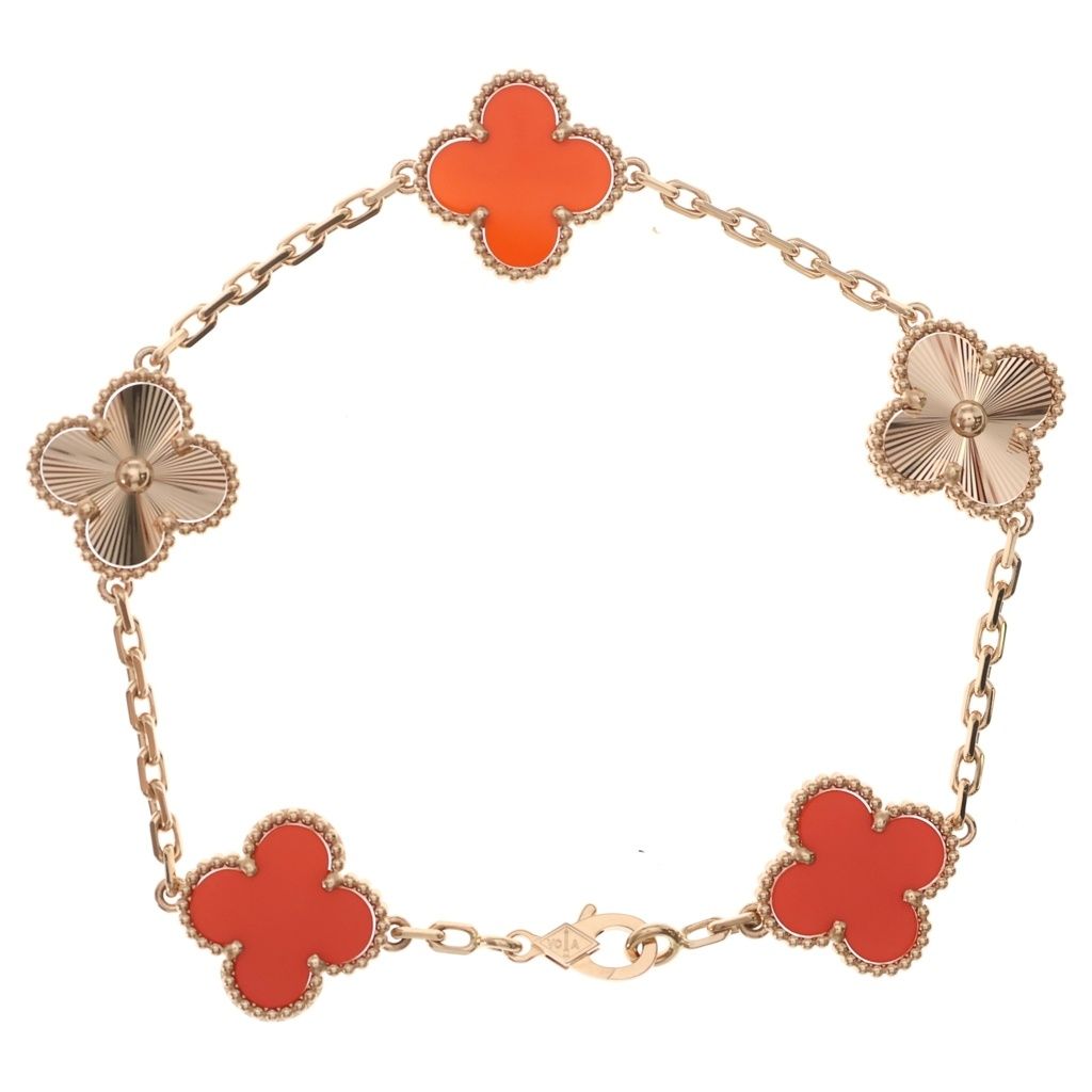 Van Cleef & Arpels Vintage Alhambra Bracelet 18K Pink Gold Gyo Chez nerian — view 2