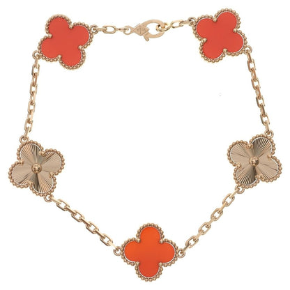 Van Cleef & Arpels Vintage Alhambra Bracelet 18K Pink Gold Gyo Chez nerian
