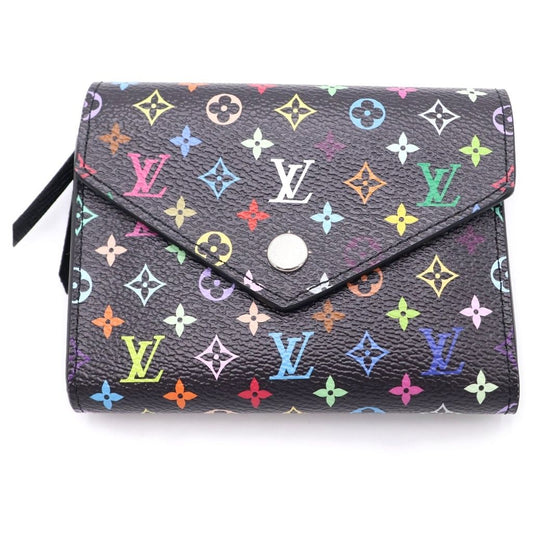 Louis Vuitton Multi Monogram Portefeuille Victory Tri Foldwallet Black Wallet