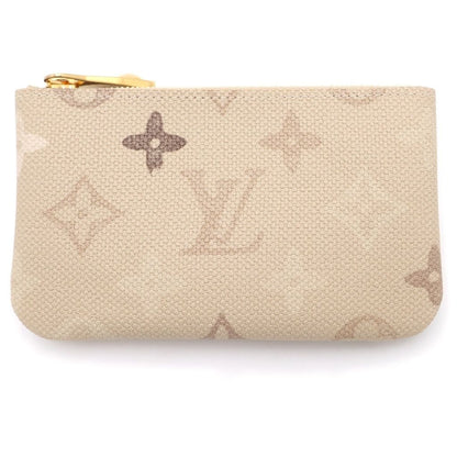 Louis Vuitton Monogram Plus Pochette Cles Charm Case Pouch Beige Gold — view 2