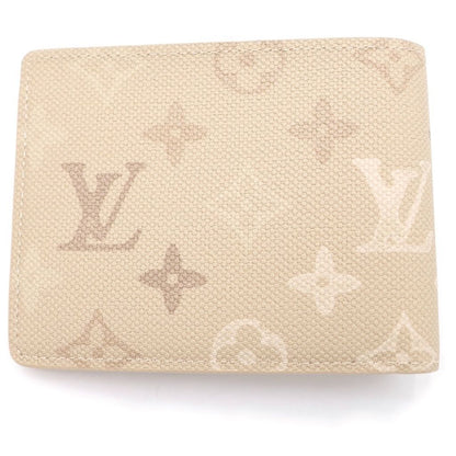 Louis Vuitton Monogram Portefeuille Tee Compact Wallet Bi Fold Wallet Beige — view 2
