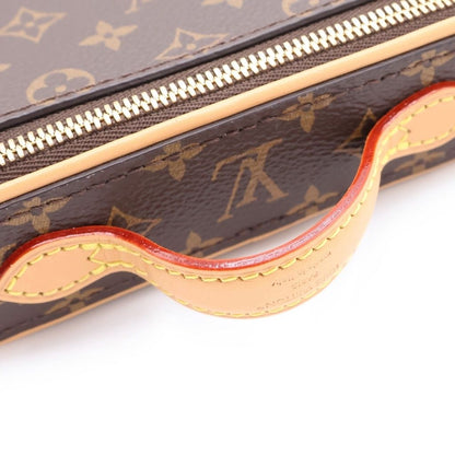 Louis Vuitton Monogram Nice View Tee Pouch Mini Bag Case Brown Leather Gold — view 6