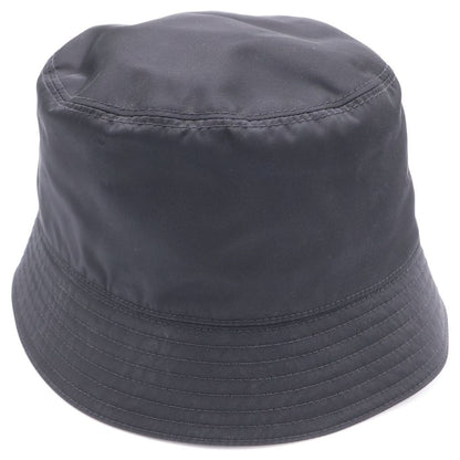 Prada Triangle Logo Bucket Hat Black — view 2
