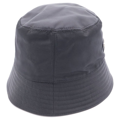 Prada Triangle Logo Bucket Hat Black — view 3