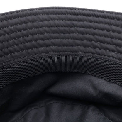Prada Triangle Logo Bucket Hat Black — view 6