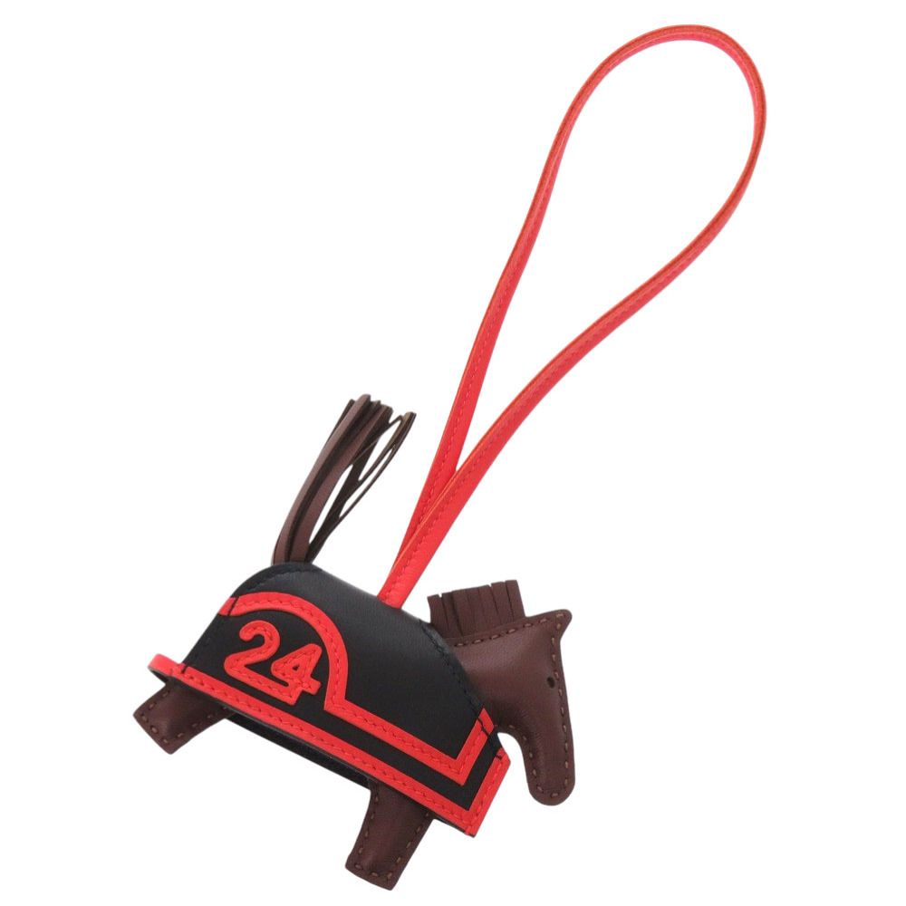 Hermes Robeo 24 PM Agnomiro Black Tail Capucines Bag Charm — view 3