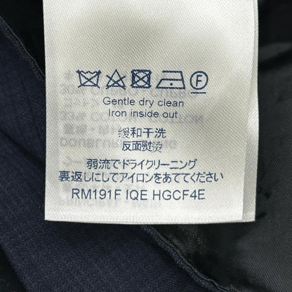 Louis Vuitton Iqe Vintage Navy Check Tailored Jacket 52 — view 5