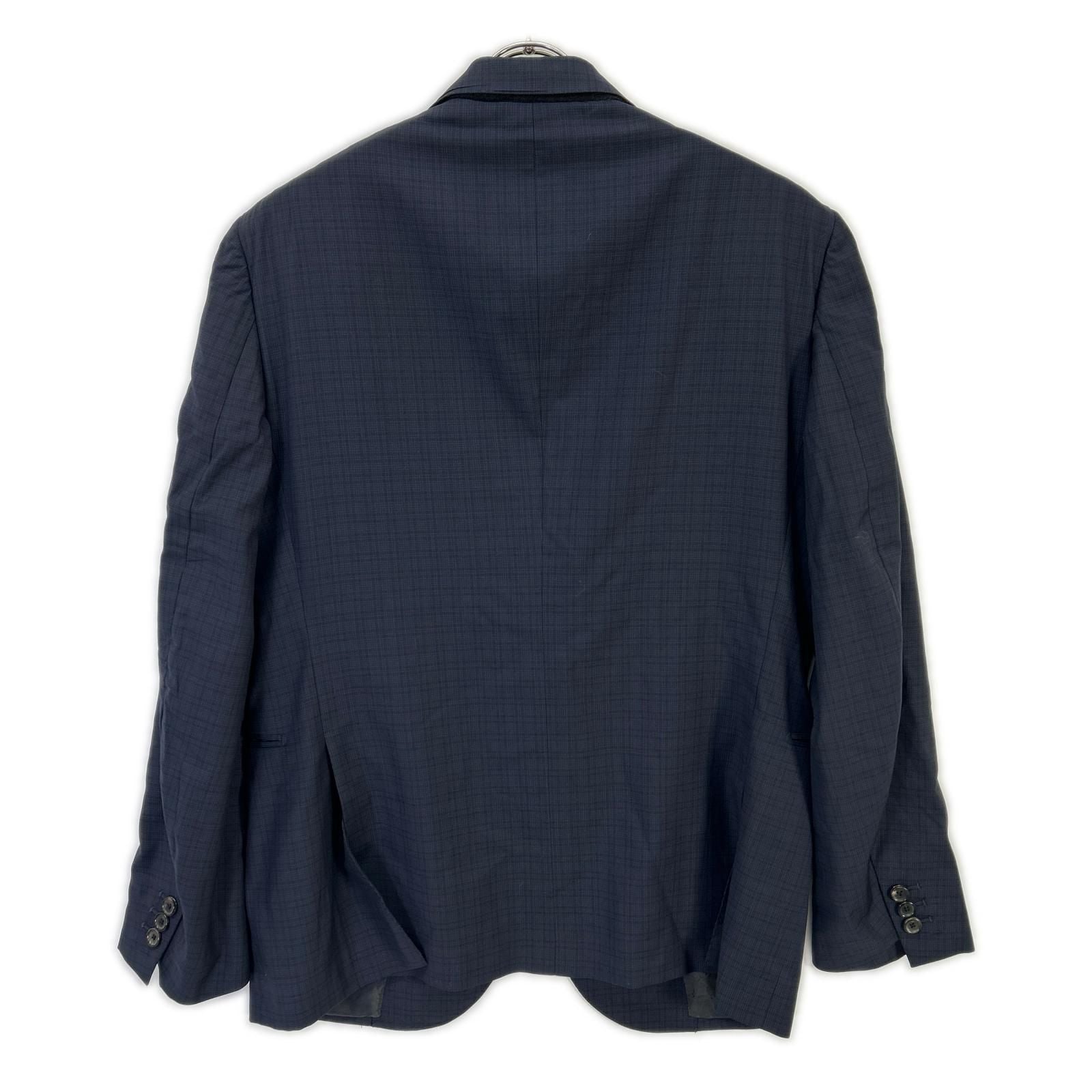 Louis Vuitton Iqe Vintage Navy Check Tailored Jacket 52 — view 2