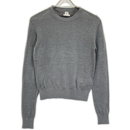 Hermes 5 DJ Carre Shu Cotton Silk Heige Dilib Knit 34 Sweater