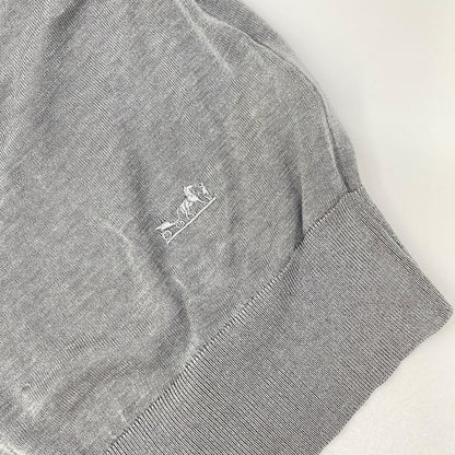 Hermes 5 DJ Carre Shu Cotton Silk Heige Dilib Knit 34 Sweater — view 8