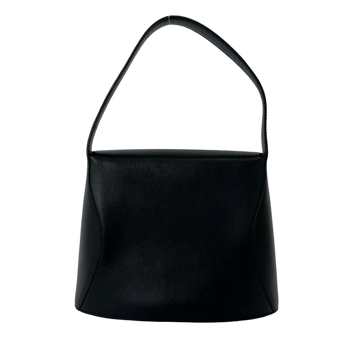 Dior Vintage CD Logo Leather Handbag Mini Tote Black — view 3