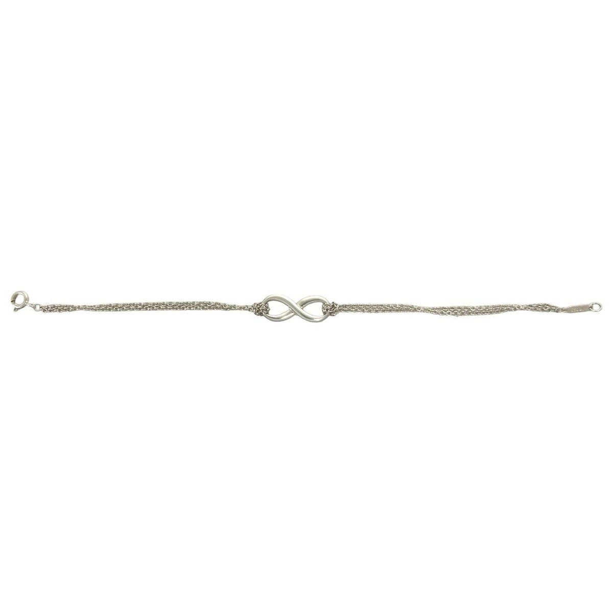 Tiffany & Co Vintage Infinity Bracelet 925 Sterling Silver Chain — view 5