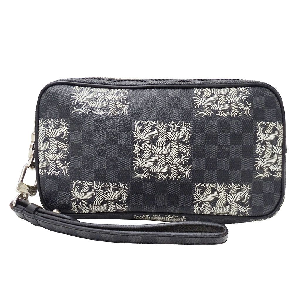 Louis Vuitton Clutch Secondbag Damier Graphite Christopher Nemes Pochette Volga