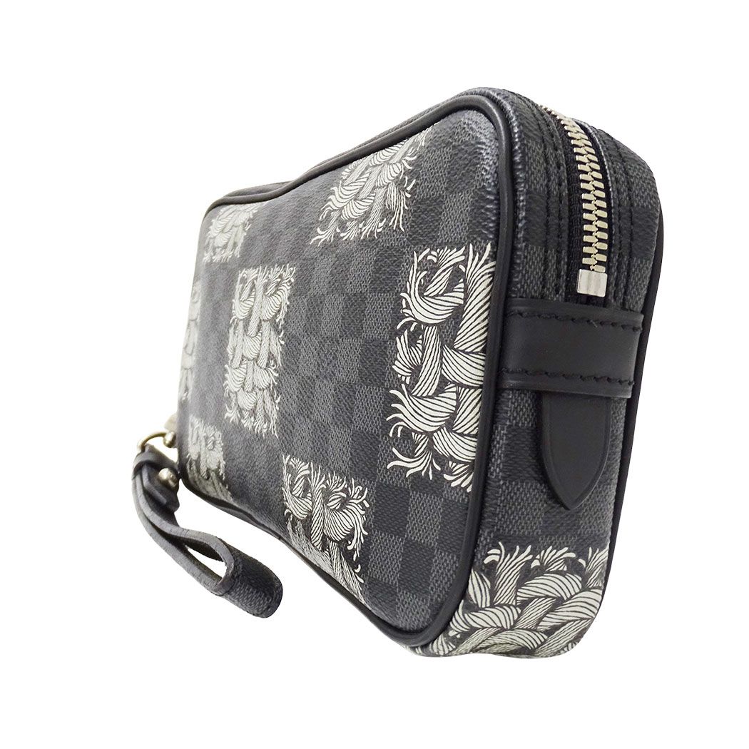Louis Vuitton Clutch Secondbag Damier Graphite Christopher Nemes Pochette Volga — view 4