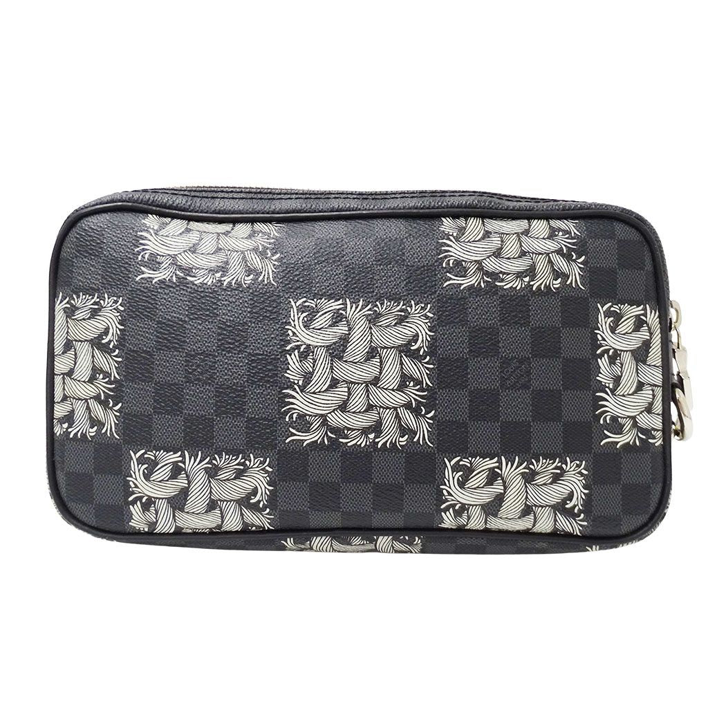 Louis Vuitton Clutch Secondbag Damier Graphite Christopher Nemes Pochette Volga — view 2