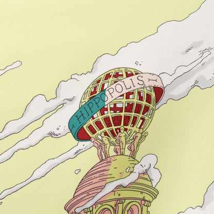 Hermes Scarf Carre 90 Hippopolis Silk — view 8