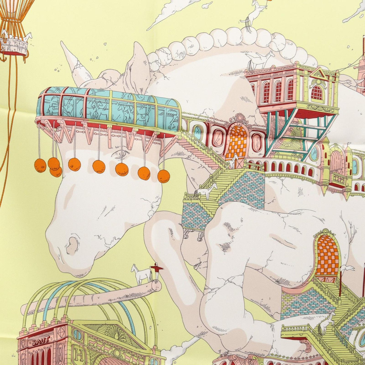 Hermes Scarf Carre 90 Hippopolis Silk — view 4