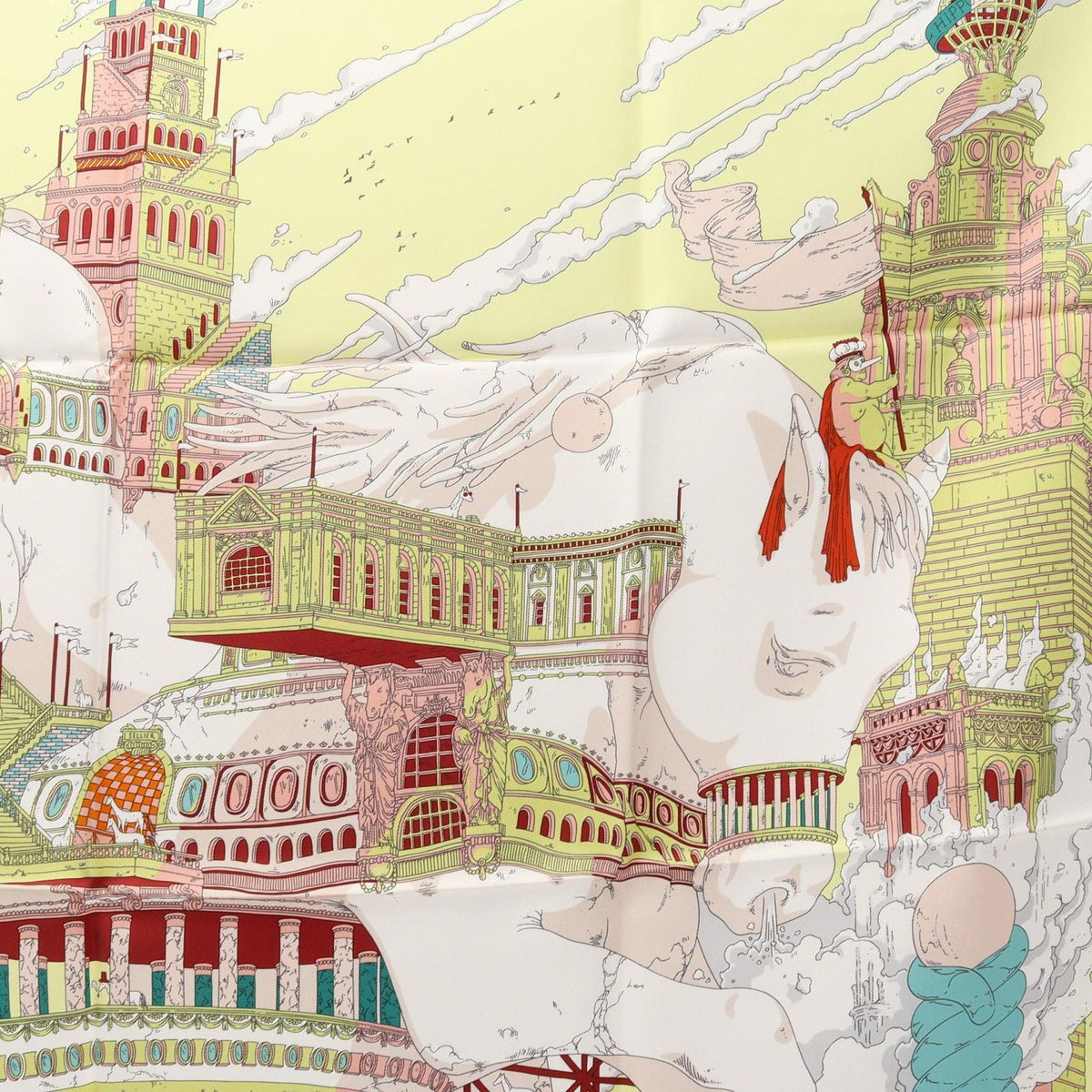 Hermes Scarf Carre 90 Hippopolis Silk — view 5