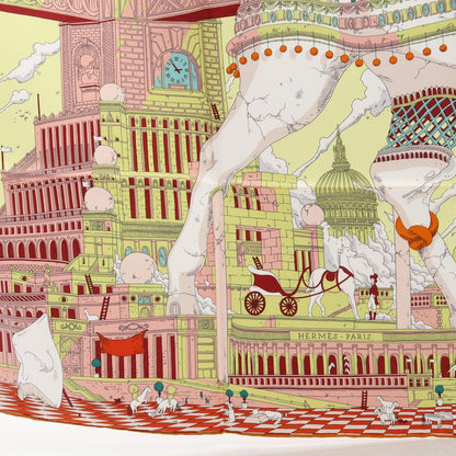 Hermes Scarf Carre 90 Hippopolis Silk — view 6