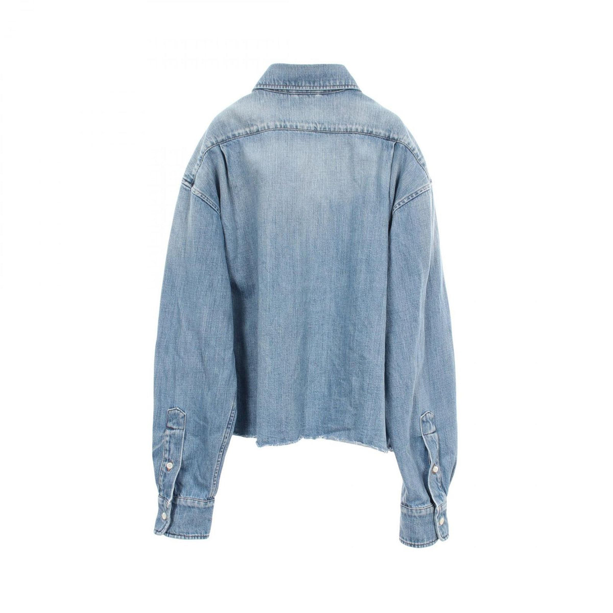 Miu Miu Washed Denim Cotton Shirt — view 2