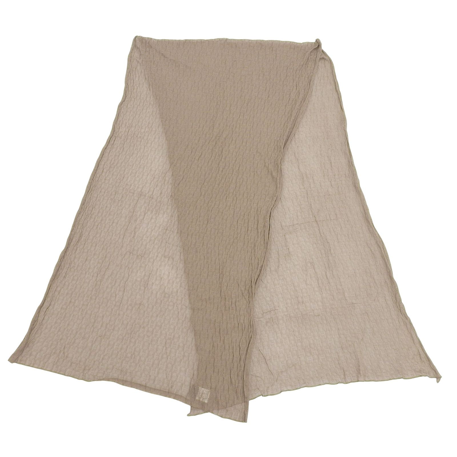 Hermes Cotton 100% All Pattern Knitted Scarf Shawl Brown — view 5