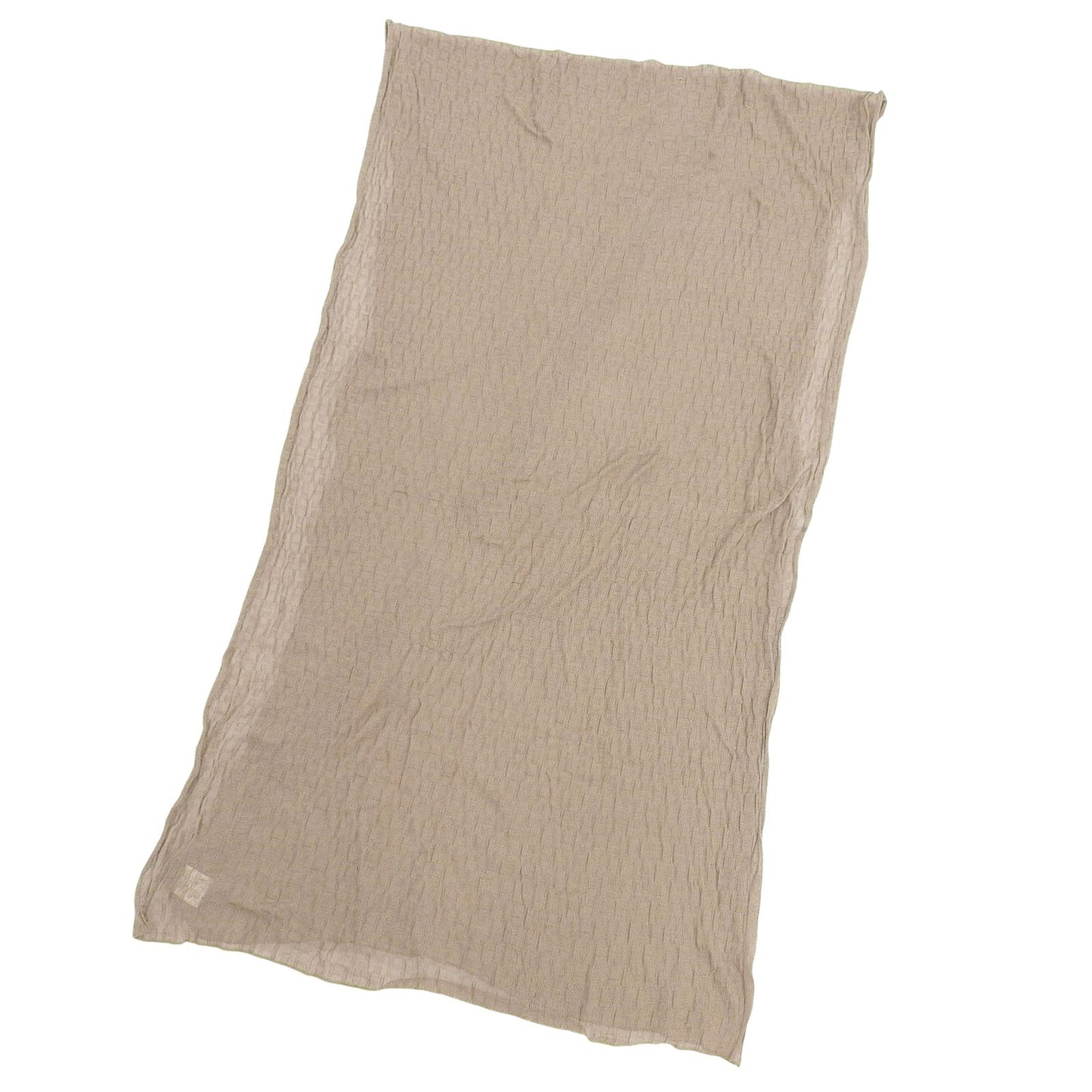 Hermes Cotton 100% All Pattern Knitted Scarf Shawl Brown
