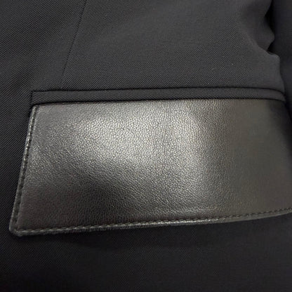 Gucci Era Lambskin Single Tailored Jacket Blazer Black 40 — view 6