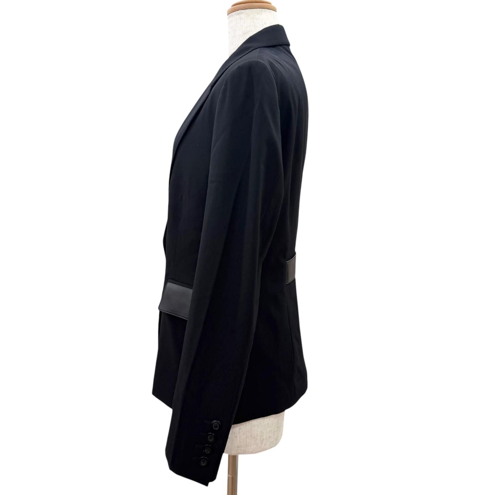 Gucci Era Lambskin Single Tailored Jacket Blazer Black 40 — view 3