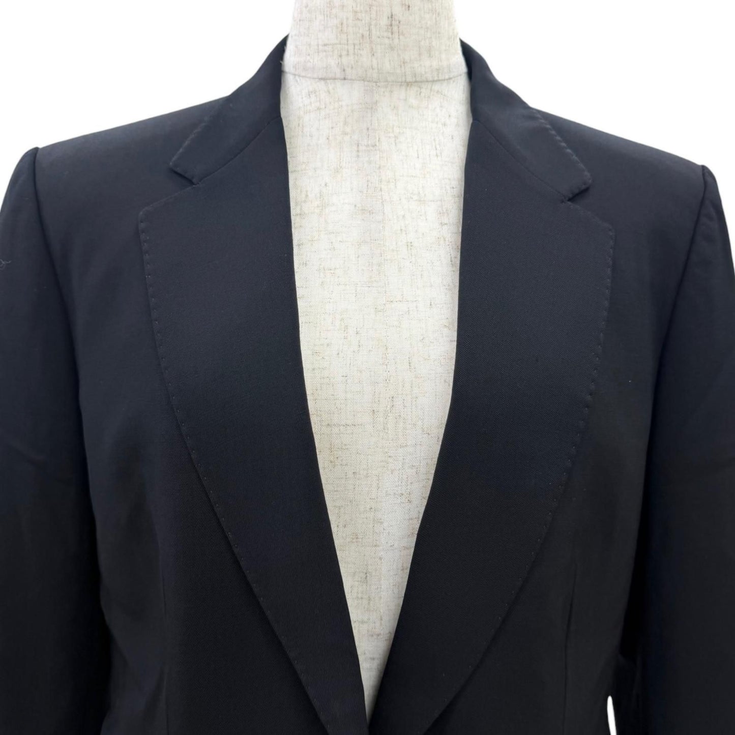 Gucci Era Lambskin Single Tailored Jacket Blazer Black 40 — view 2
