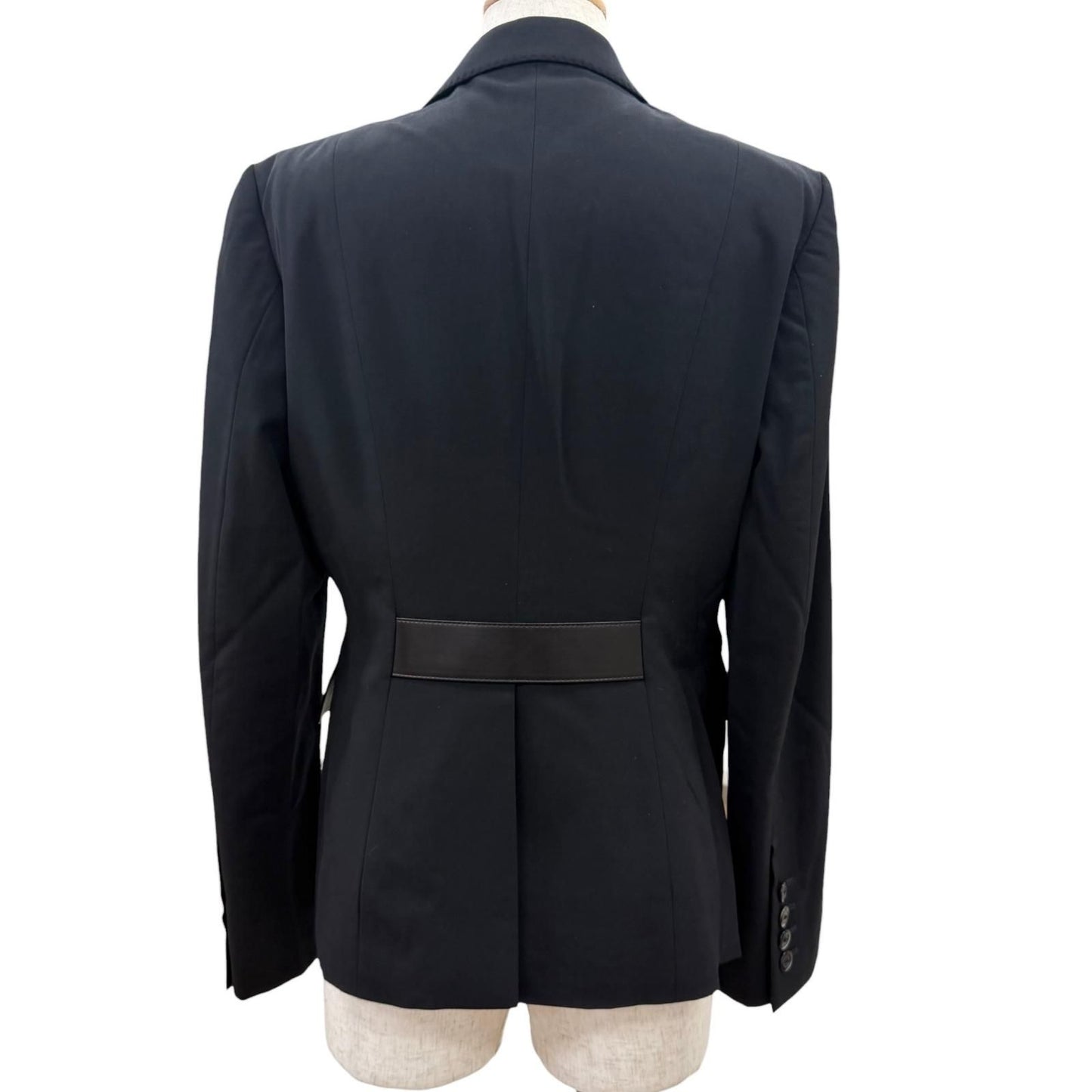 Gucci Era Lambskin Single Tailored Jacket Blazer Black 40 — view 4