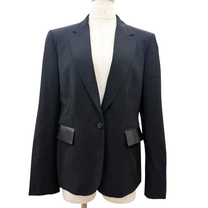 Gucci Era Lambskin Single Tailored Jacket Blazer Black 40