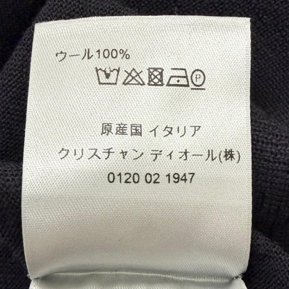 Dior Homme Wool Bee Embroidery Long Sleeve Knit Polo Shirt Dark Navy XS — view 9