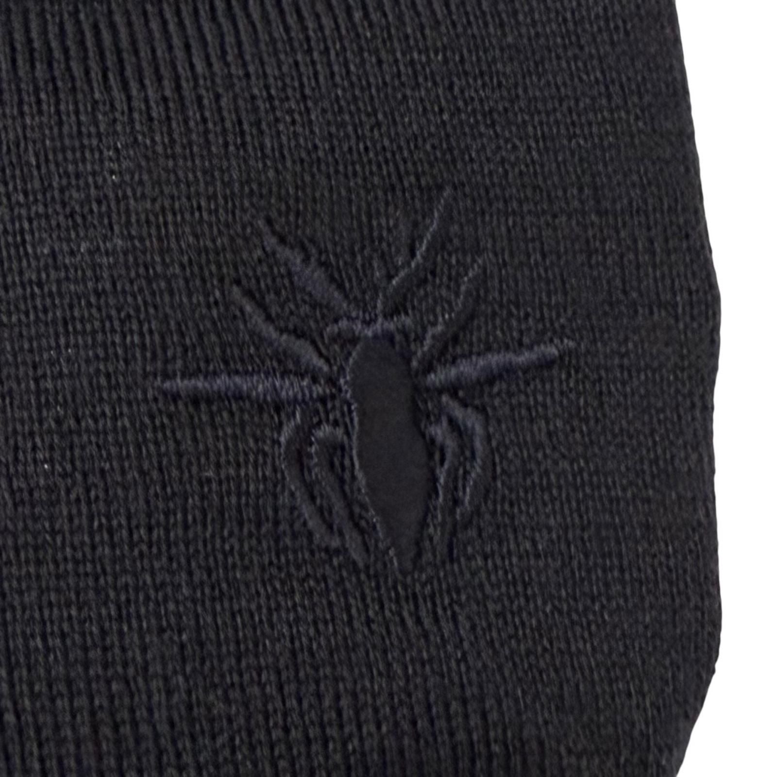 Dior Homme Wool Bee Embroidery Long Sleeve Knit Polo Shirt Dark Navy XS — view 6