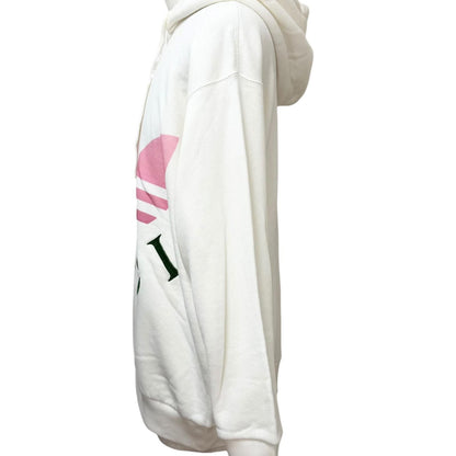 Gucci Adidas Trefoil Arch Logo Pullover Hoodie Ivory — view 3