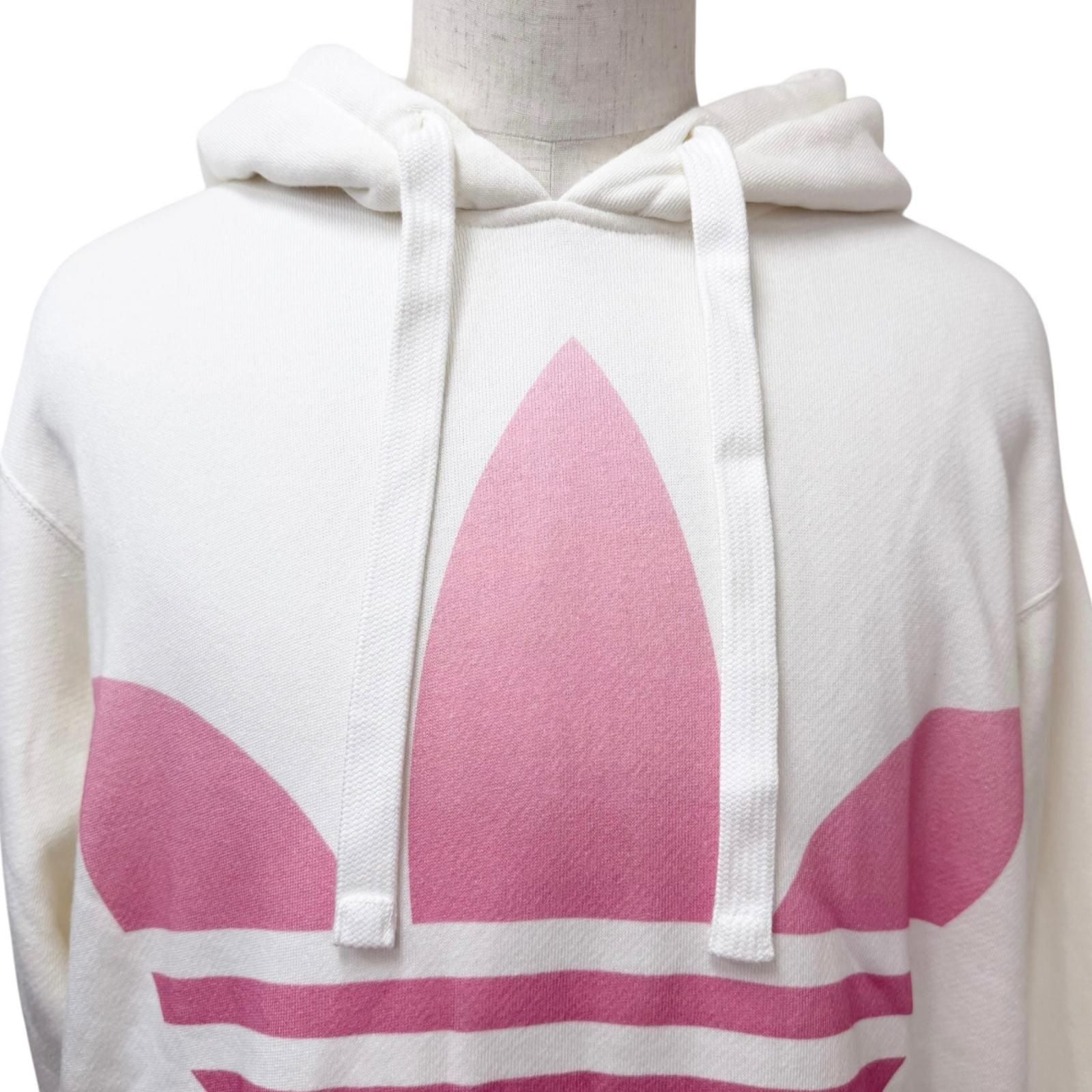 Gucci Adidas Trefoil Arch Logo Pullover Hoodie Ivory — view 2